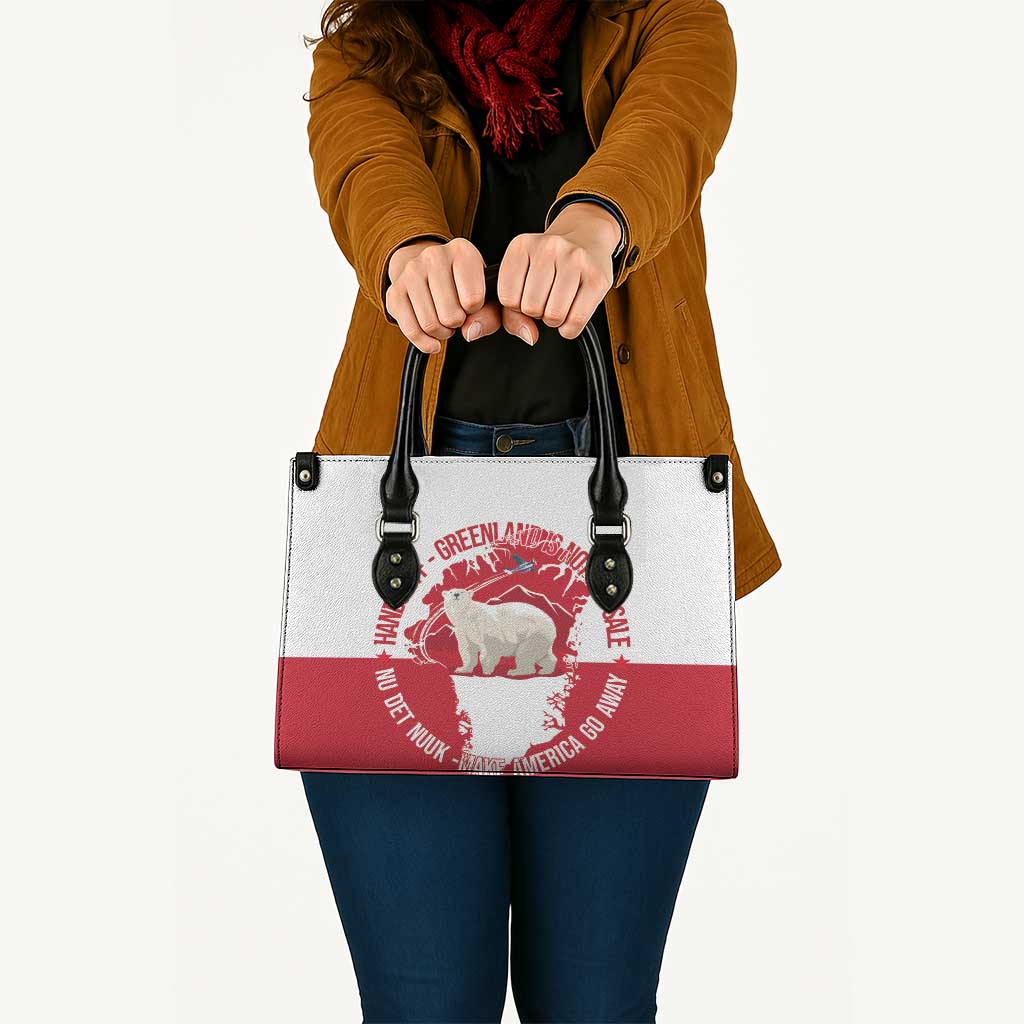 Nu Det Nuuk Greenland Not For Sale Leather Bag