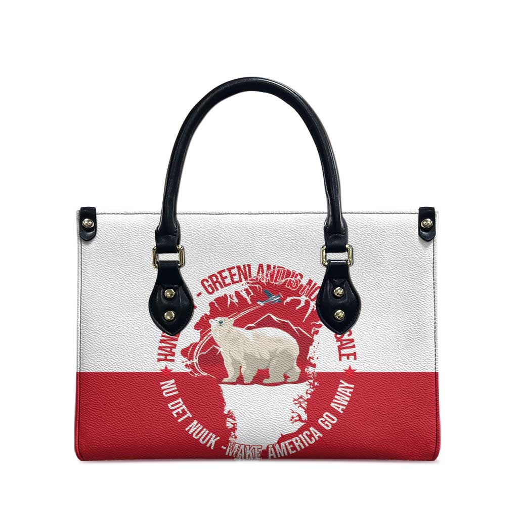 Nu Det Nuuk Greenland Not For Sale Leather Bag