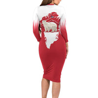 Nu Det Nuuk Greenland Not For Sale Long Sleeve Bodycon Dress