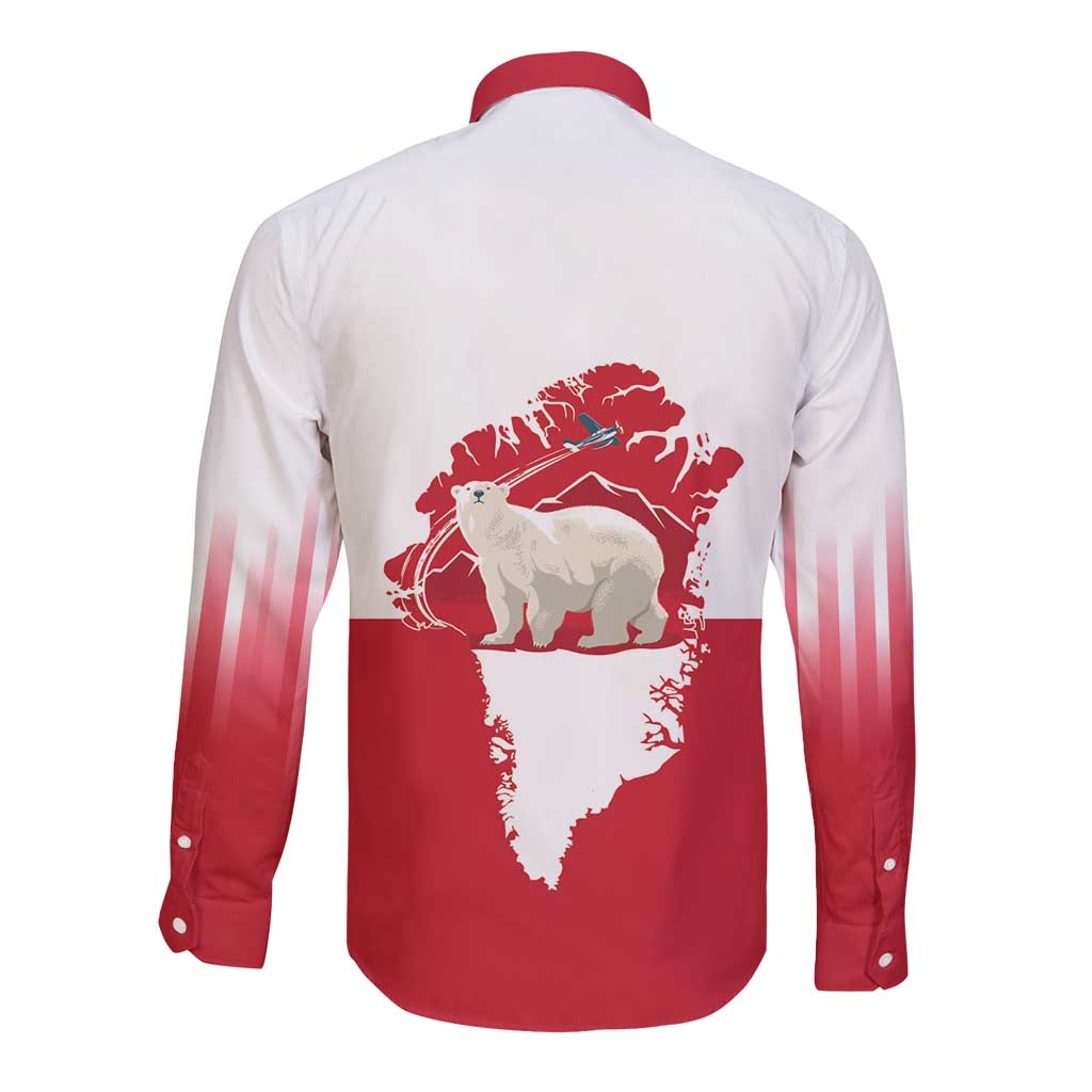 Nu Det Nuuk Greenland Not For Sale Long Sleeve Button Shirt