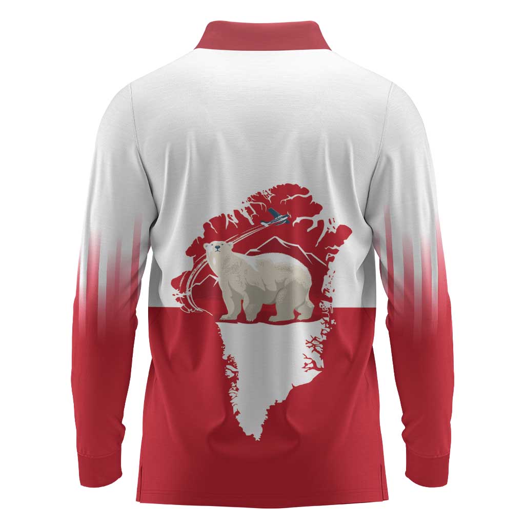 Nu Det Nuuk Greenland Not For Sale Long Sleeve Polo Shirt
