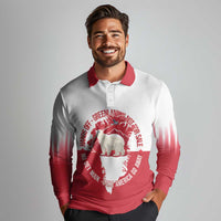 Nu Det Nuuk Greenland Not For Sale Long Sleeve Polo Shirt