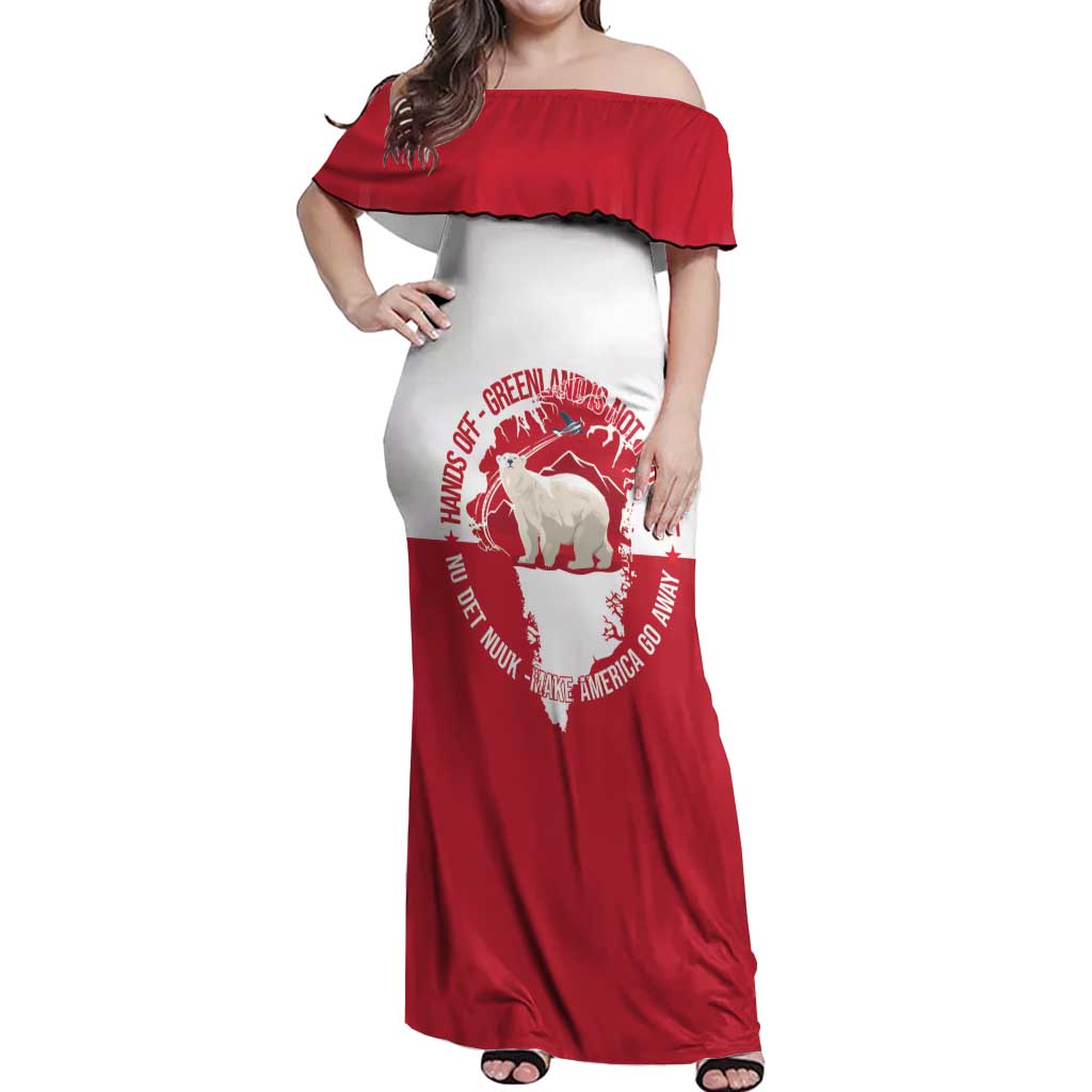 Nu Det Nuuk Greenland Not For Sale Off Shoulder Maxi Dress