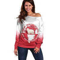 Nu Det Nuuk Greenland Not For Sale Off Shoulder Sweater