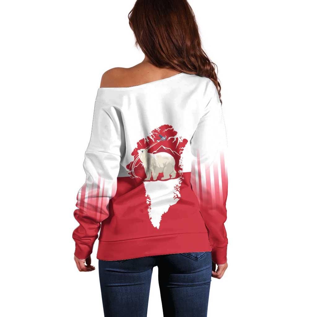 Nu Det Nuuk Greenland Not For Sale Off Shoulder Sweater