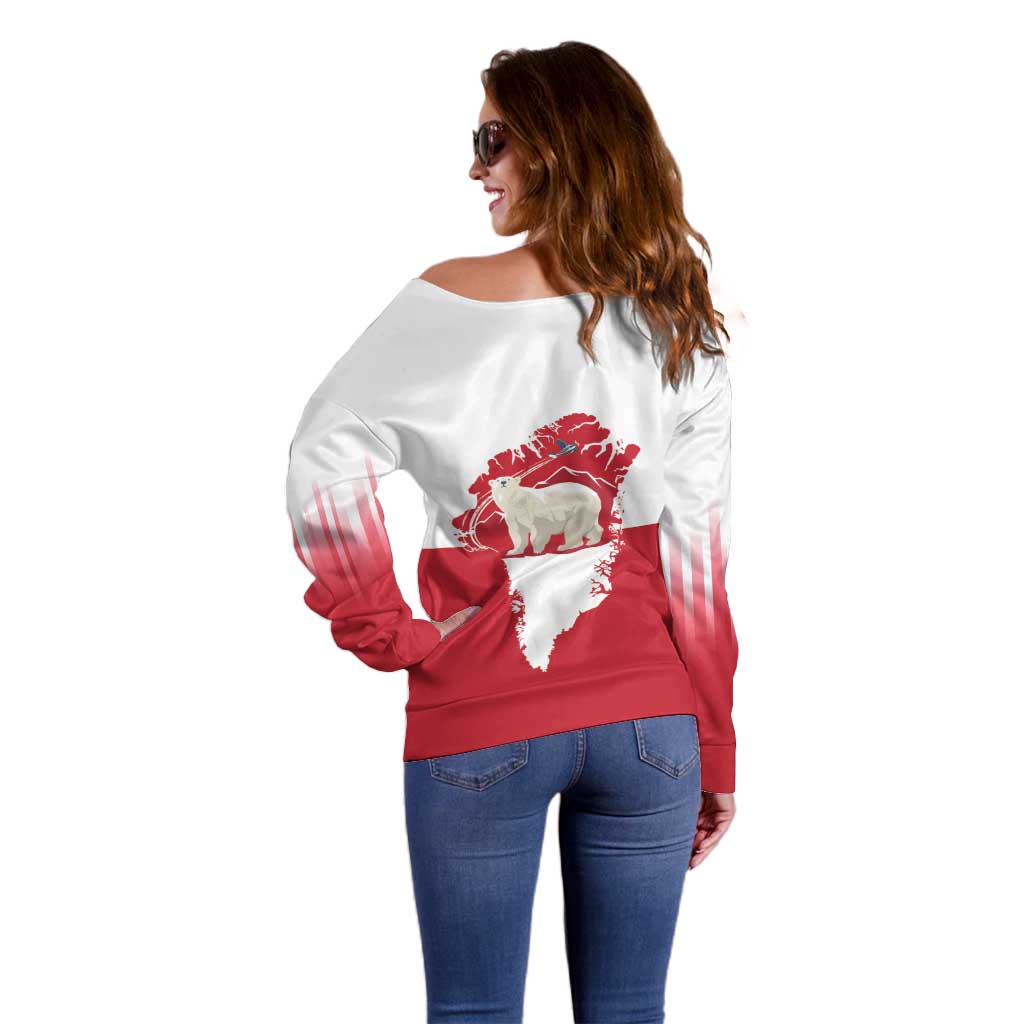 Nu Det Nuuk Greenland Not For Sale Off Shoulder Sweater