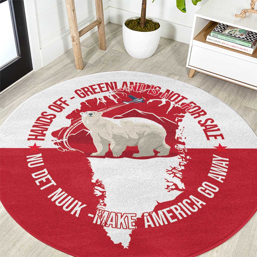 Nu Det Nuuk Greenland Not For Sale Round Carpet