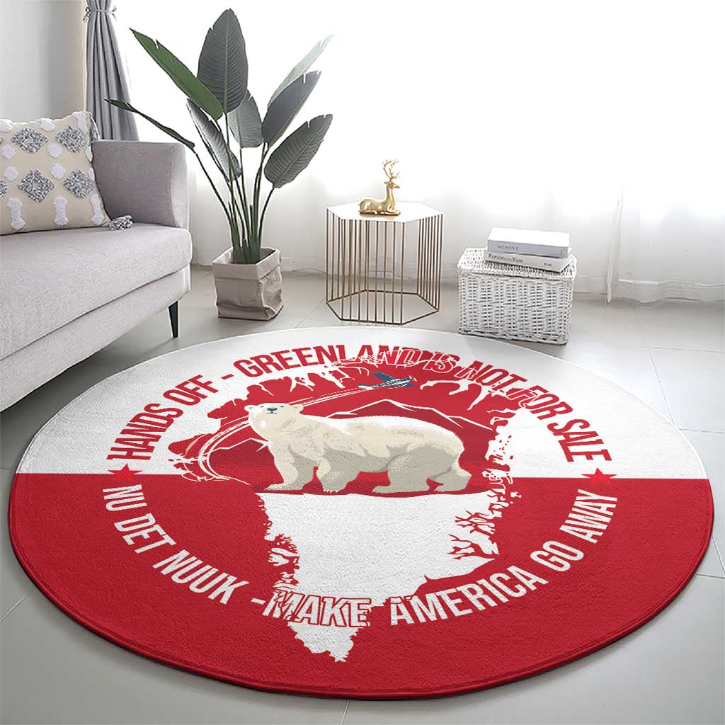 Nu Det Nuuk Greenland Not For Sale Round Carpet