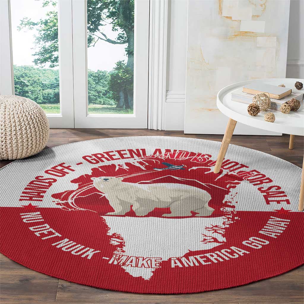 Nu Det Nuuk Greenland Not For Sale Round Carpet