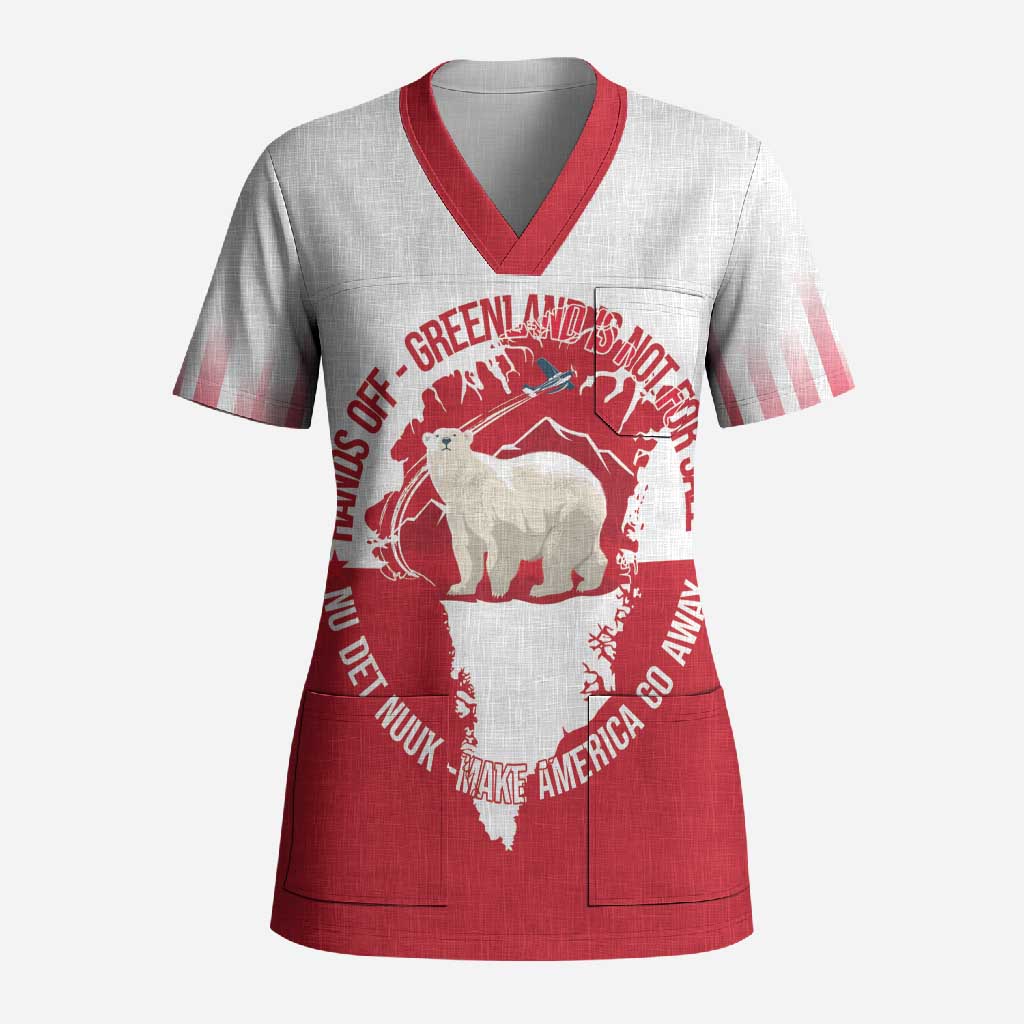 Nu Det Nuuk Greenland Not For Sale Scrub Top