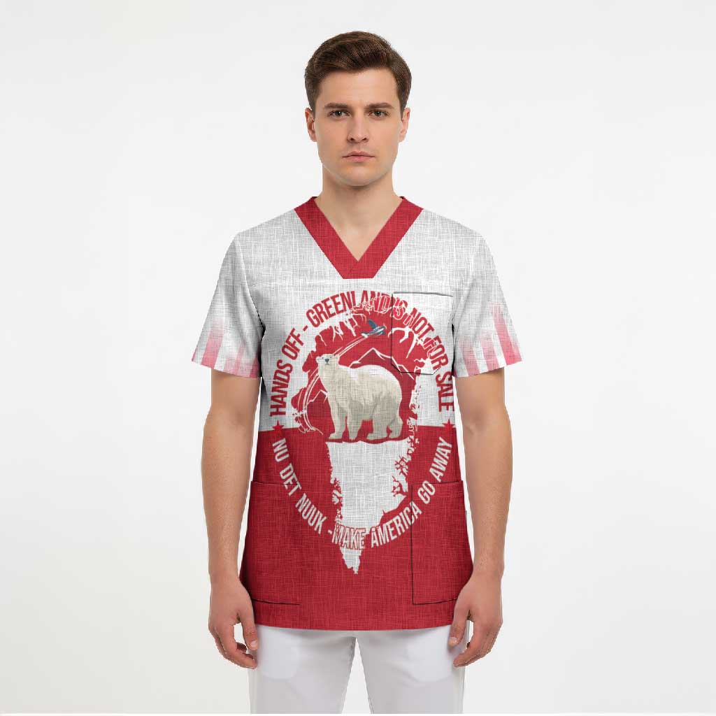 Nu Det Nuuk Greenland Not For Sale Scrub Top