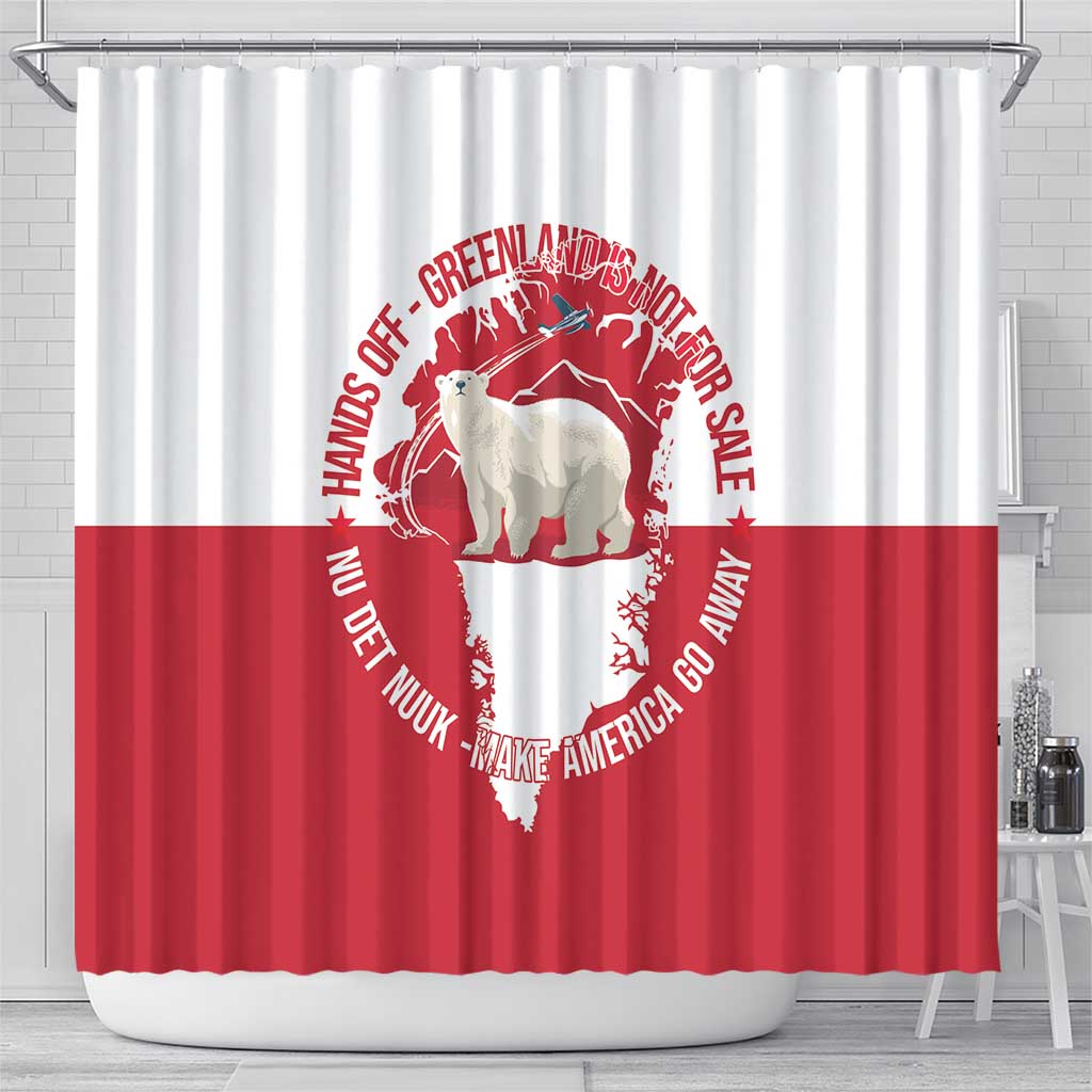 Nu Det Nuuk Greenland Not For Sale Shower Curtain