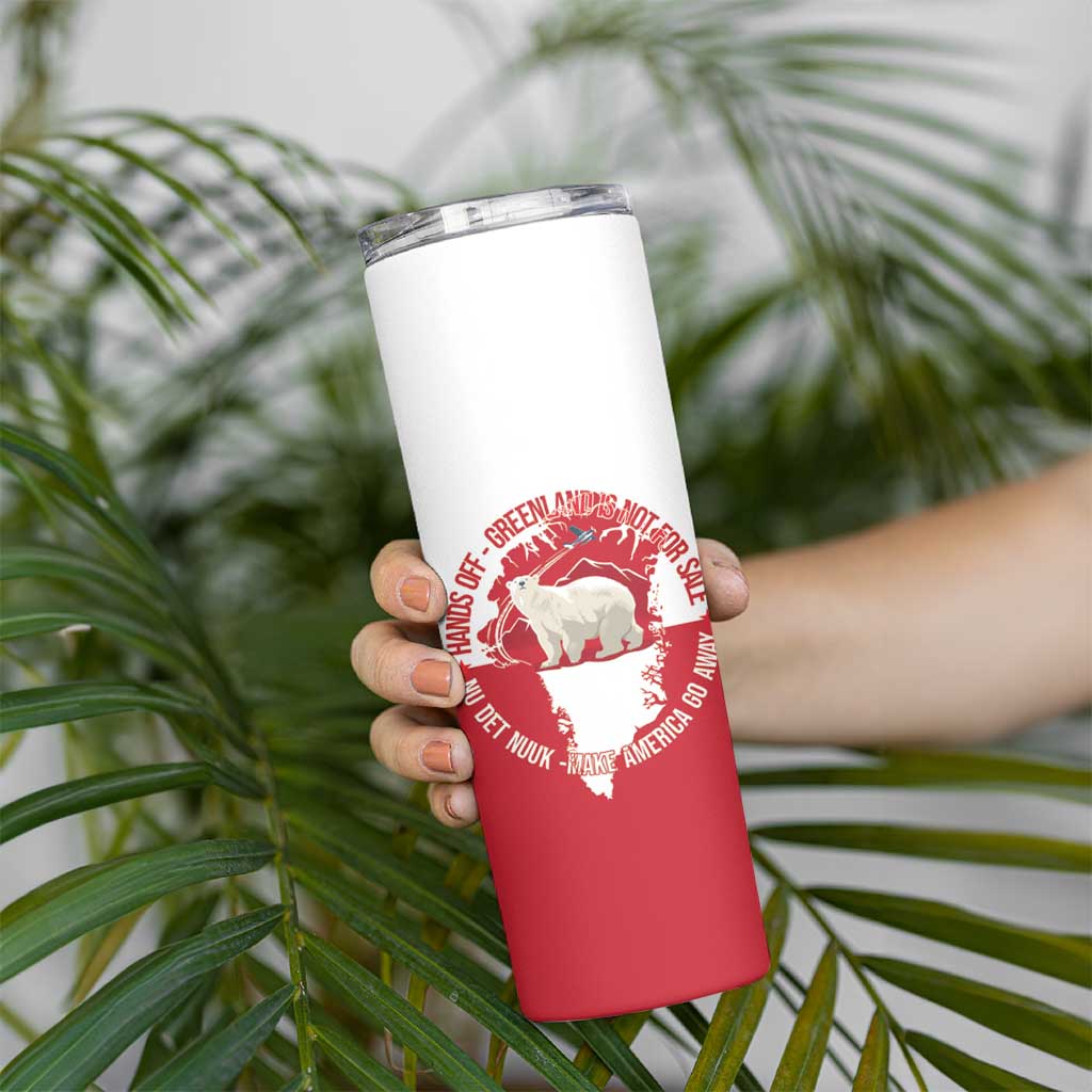 Nu Det Nuuk Greenland Not For Sale Skinny Tumbler