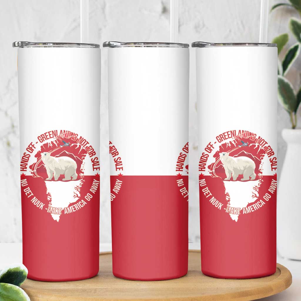 Nu Det Nuuk Greenland Not For Sale Skinny Tumbler