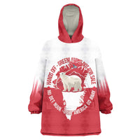 Nu Det Nuuk Greenland Not For Sale Wearable Blanket Hoodie
