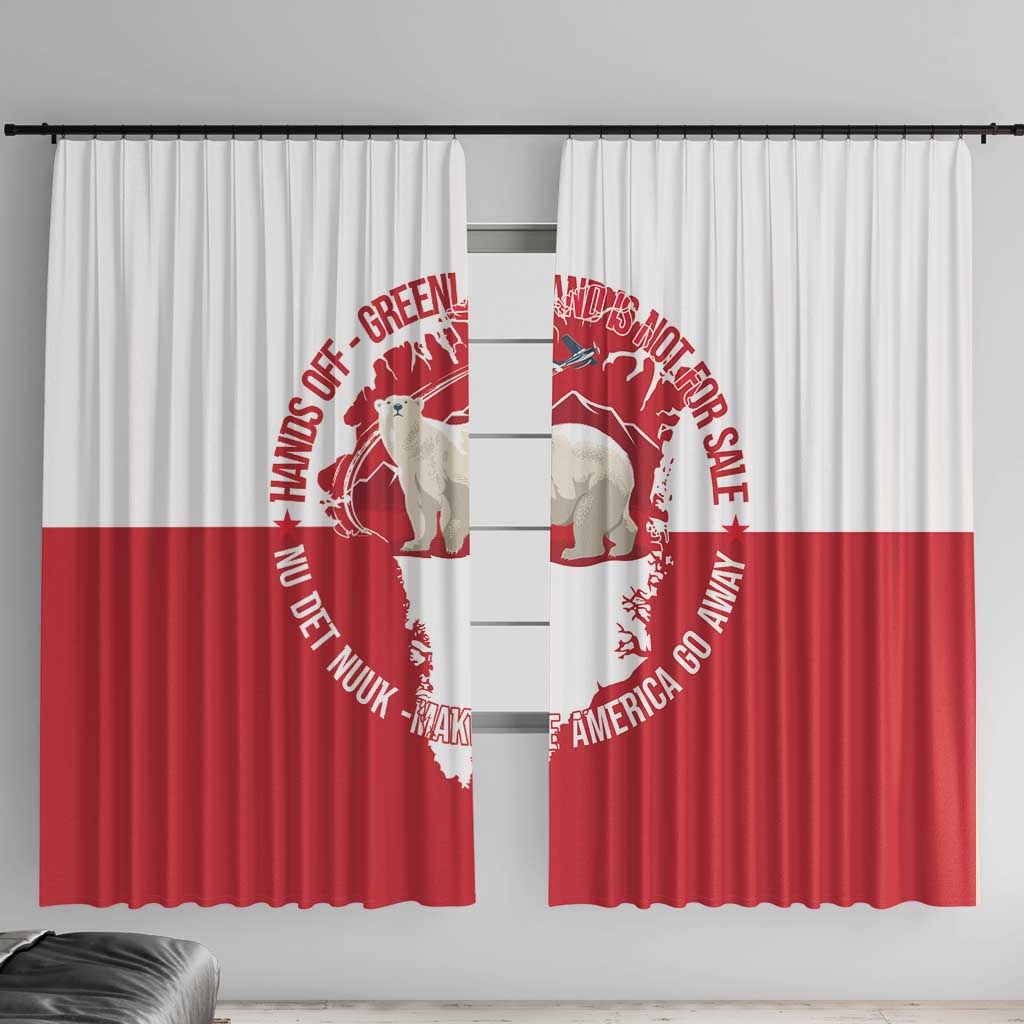 Nu Det Nuuk Greenland Not For Sale Window Curtain