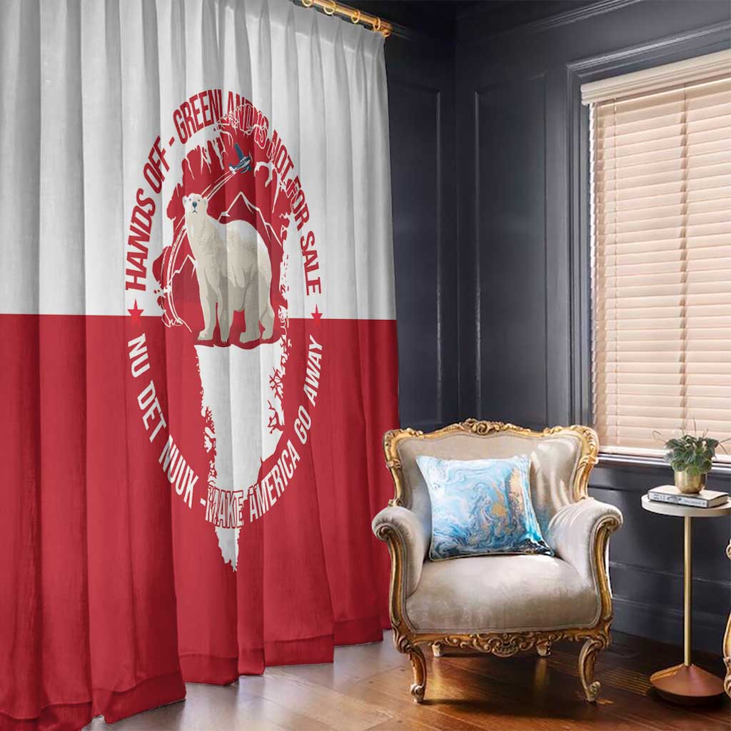 Nu Det Nuuk Greenland Not For Sale Window Curtain