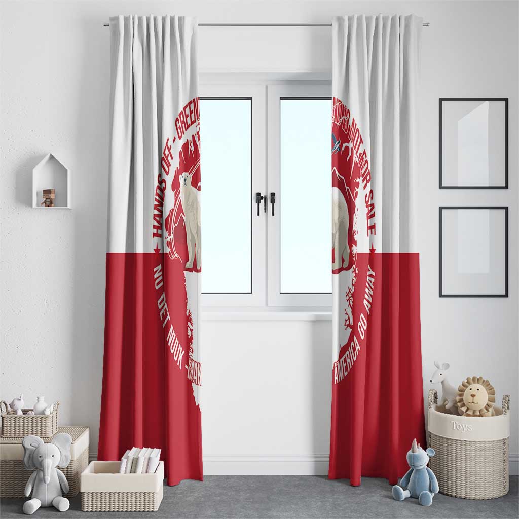 Nu Det Nuuk Greenland Not For Sale Window Curtain