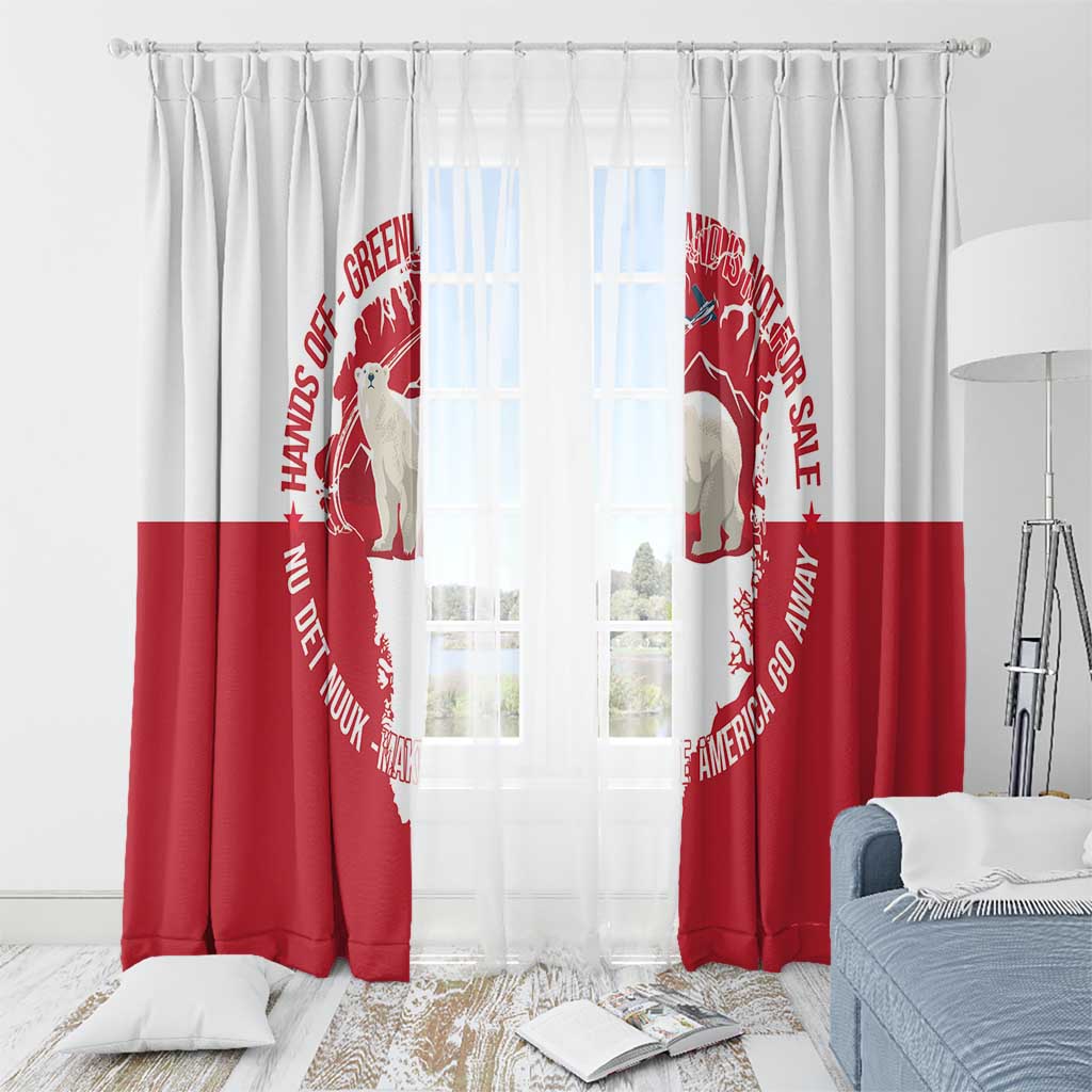 Nu Det Nuuk Greenland Not For Sale Window Curtain