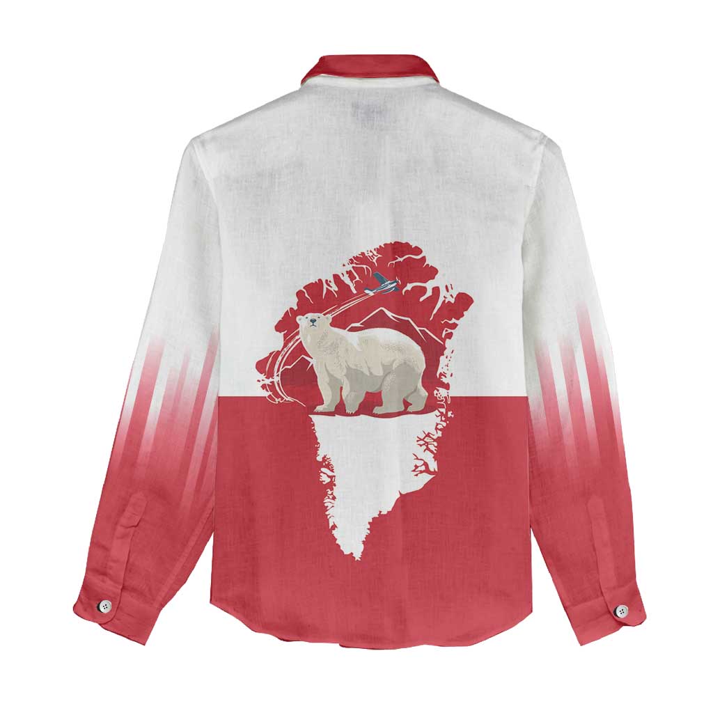 Nu Det Nuuk Greenland Not For Sale Women Casual Shirt