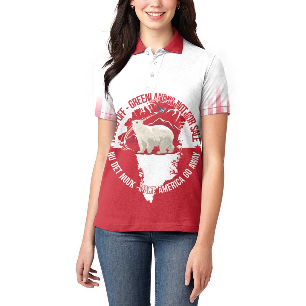Nu Det Nuuk Greenland Not For Sale Women Polo Shirt