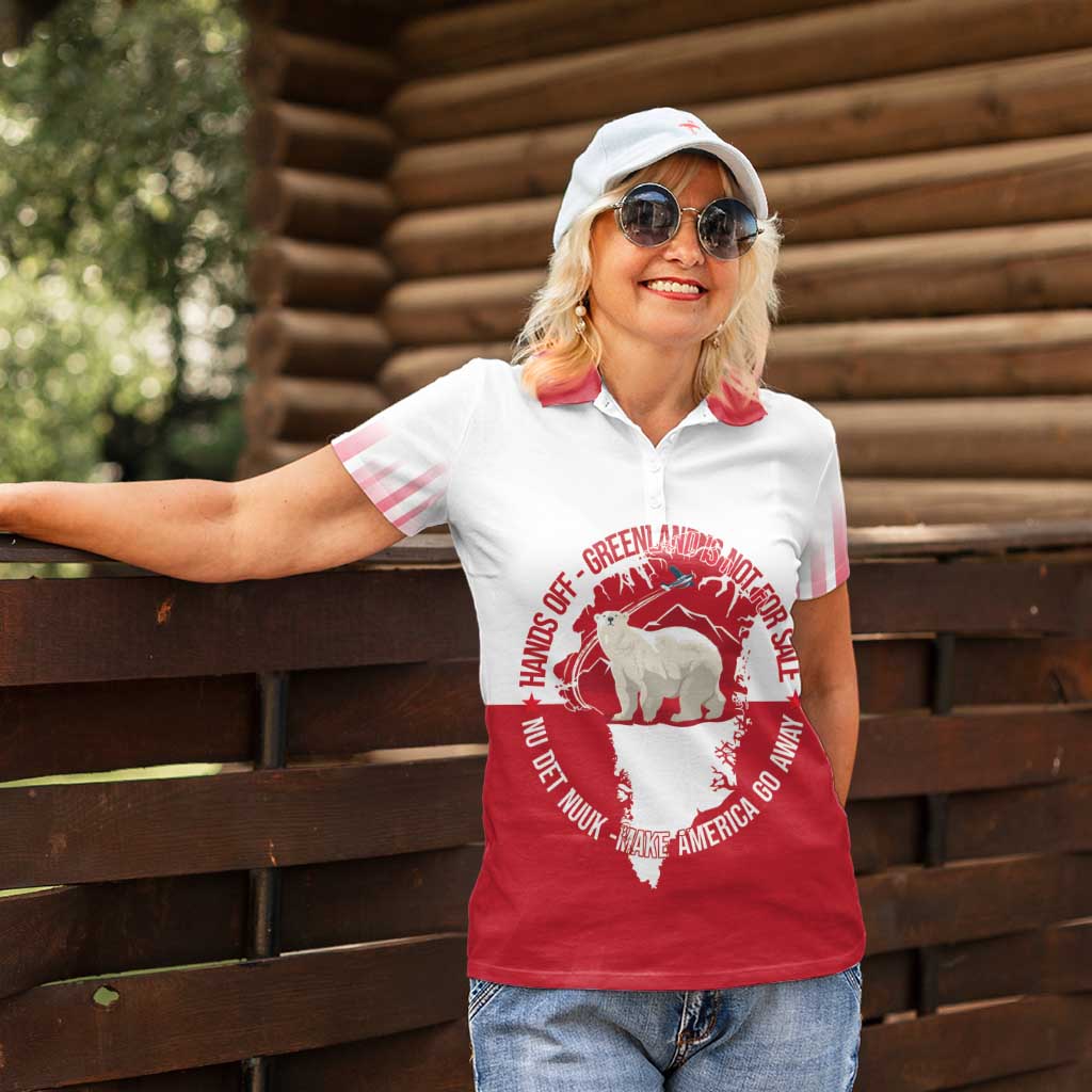 Nu Det Nuuk Greenland Not For Sale Women Polo Shirt