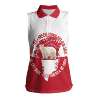 Nu Det Nuuk Greenland Not For Sale Women Sleeveless Polo Shirt