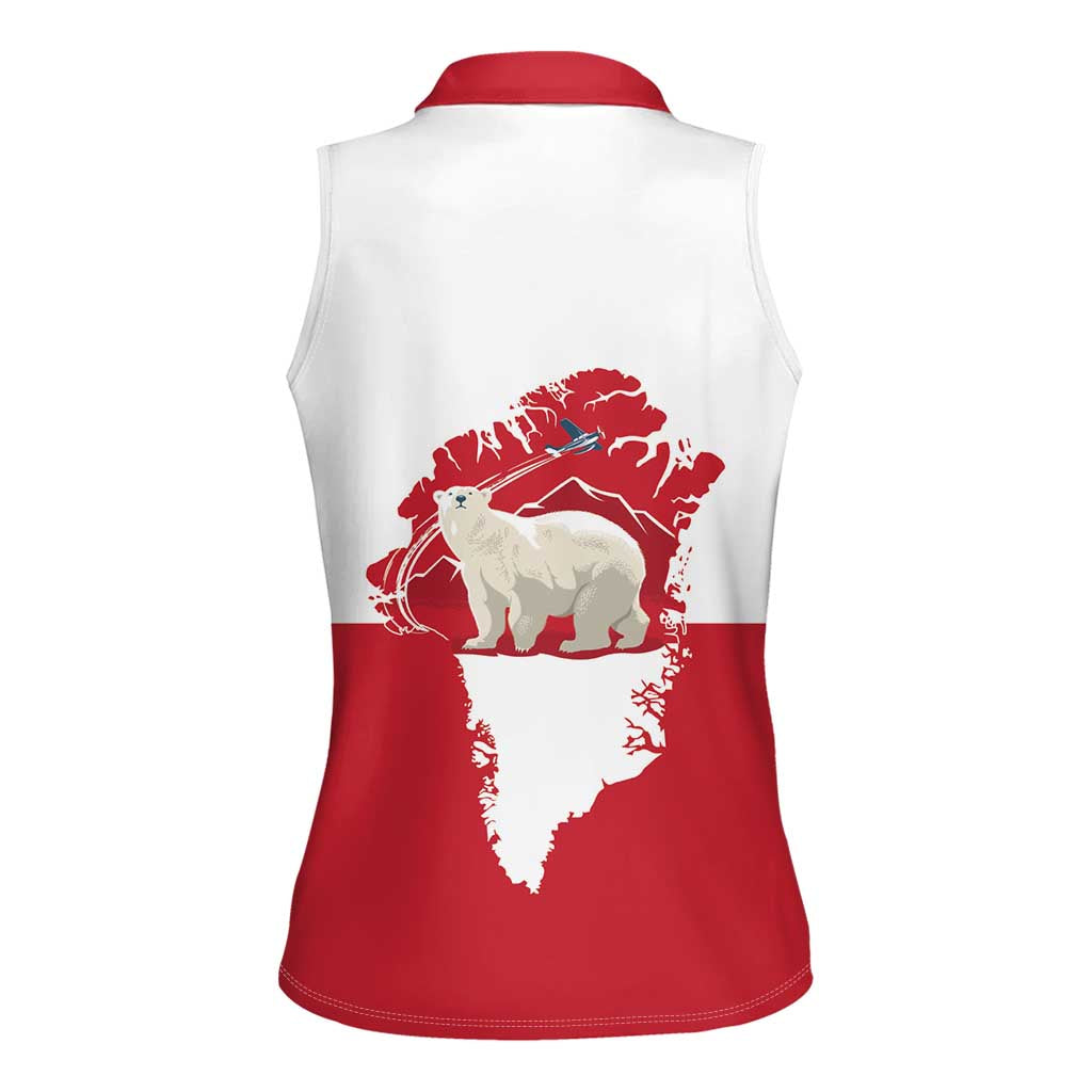 Nu Det Nuuk Greenland Not For Sale Women Sleeveless Polo Shirt
