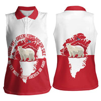 Nu Det Nuuk Greenland Not For Sale Women Sleeveless Polo Shirt