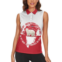 Nu Det Nuuk Greenland Not For Sale Women Sleeveless Polo Shirt