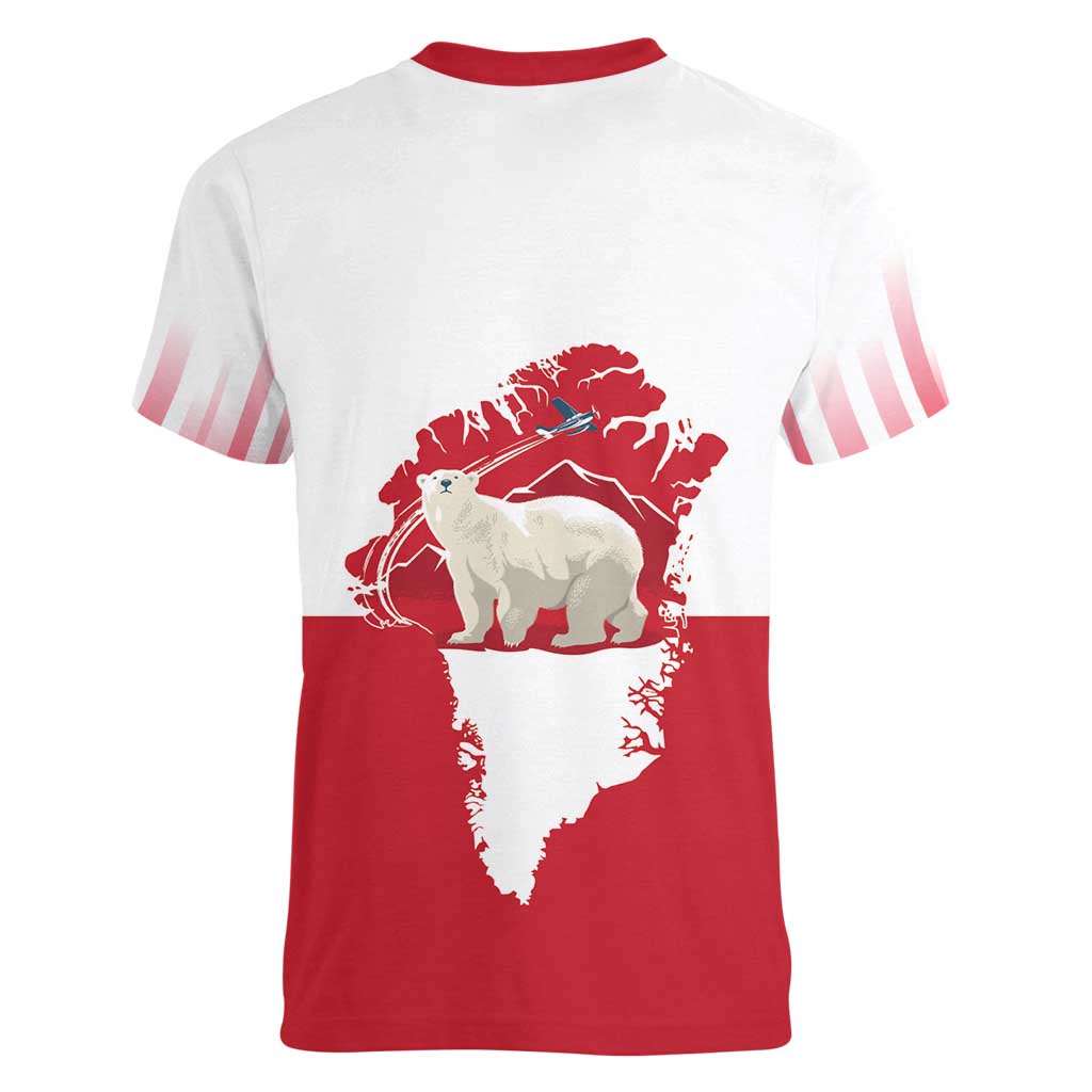 Nu Det Nuuk Greenland Not For Sale Women V-Neck T-Shirt