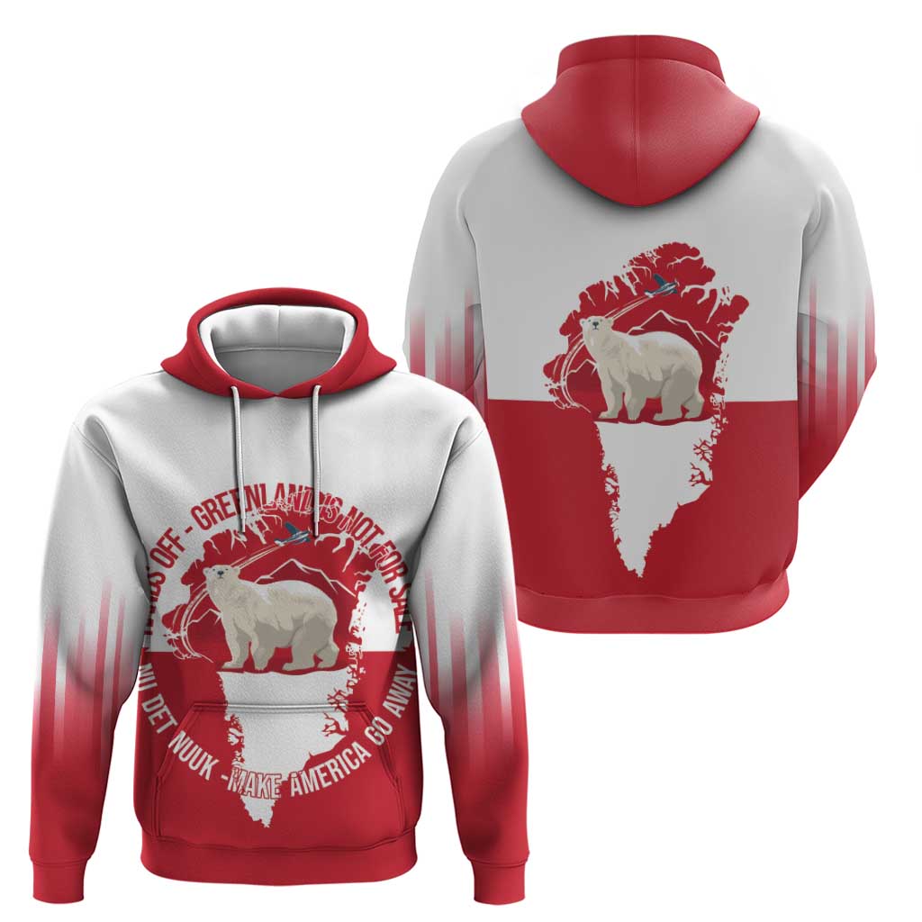 Nu Det Nuuk Greenland Not For Sale Zip Hoodie