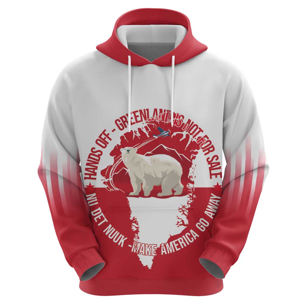 Nu Det Nuuk Greenland Not For Sale Zip Hoodie