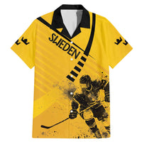 Sweden Ice Hockey Personalized Family Matching Mermaid Dress and Hawaiian Shirt Tre Kronor - GO Sweden