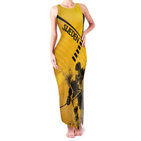 Sweden Ice Hockey Personalized Family Matching Tank Maxi Dress and Hawaiian Shirt Tre Kronor - GO Sweden