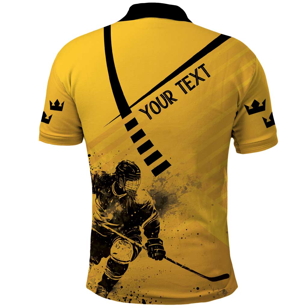 Sweden Ice Hockey Personalized Polo Shirt Tre Kronor - GO Sweden