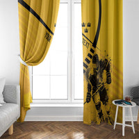 Sweden Ice Hockey Personalized Window Curtain Tre Kronor - GO Sweden