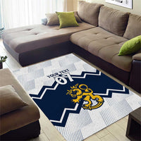 Suomi Ice Hockey Custom Area Rug Scandinavian Mountains Inspired