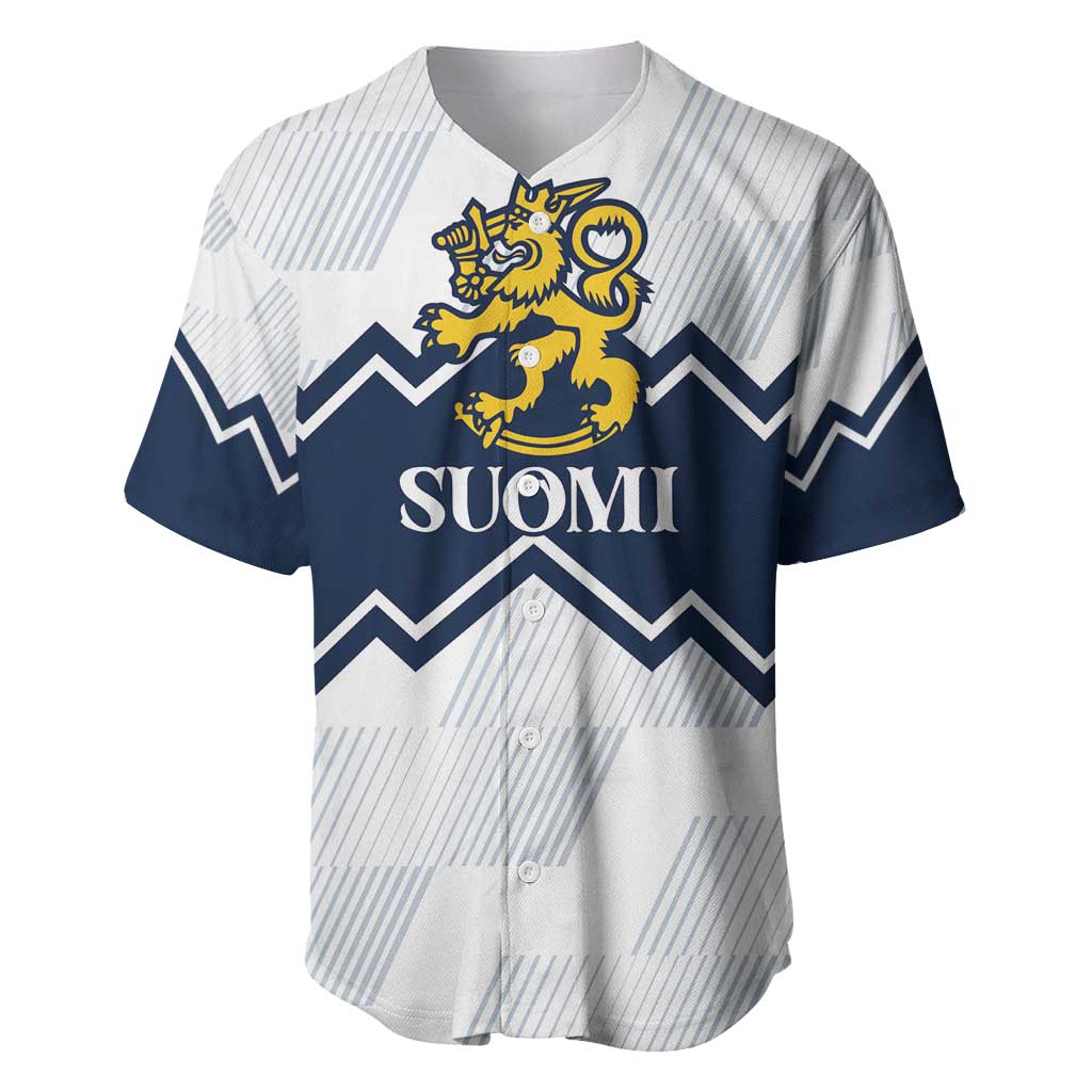 Suomi Ice Hockey Custom Baseball Jersey Scandinavian Mountains Inspired