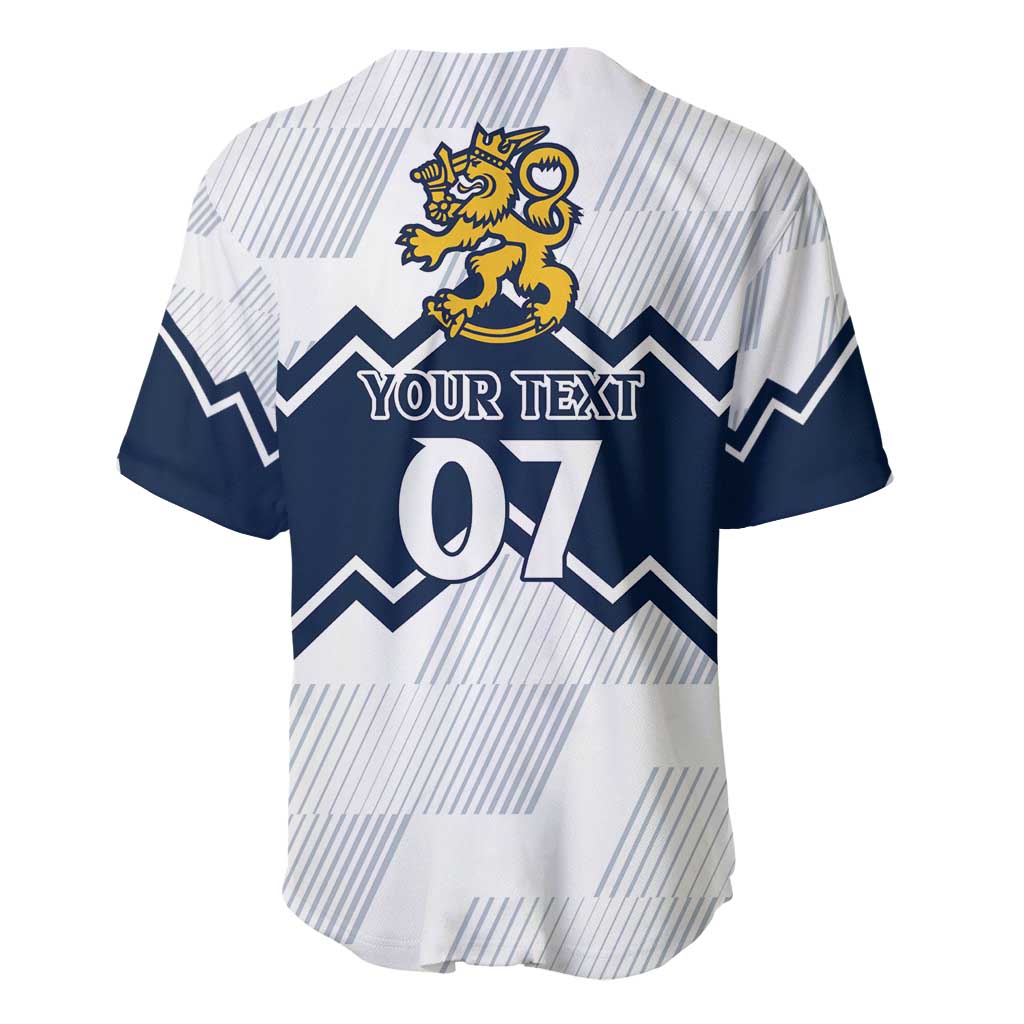 Suomi Ice Hockey Custom Baseball Jersey Scandinavian Mountains Inspired