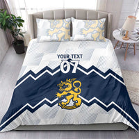 Suomi Ice Hockey Custom Bedding Set Scandinavian Mountains Inspired