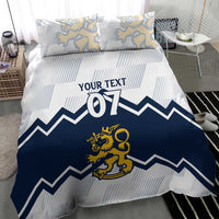 Suomi Ice Hockey Custom Bedding Set Scandinavian Mountains Inspired