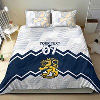 Suomi Ice Hockey Custom Bedding Set Scandinavian Mountains Inspired