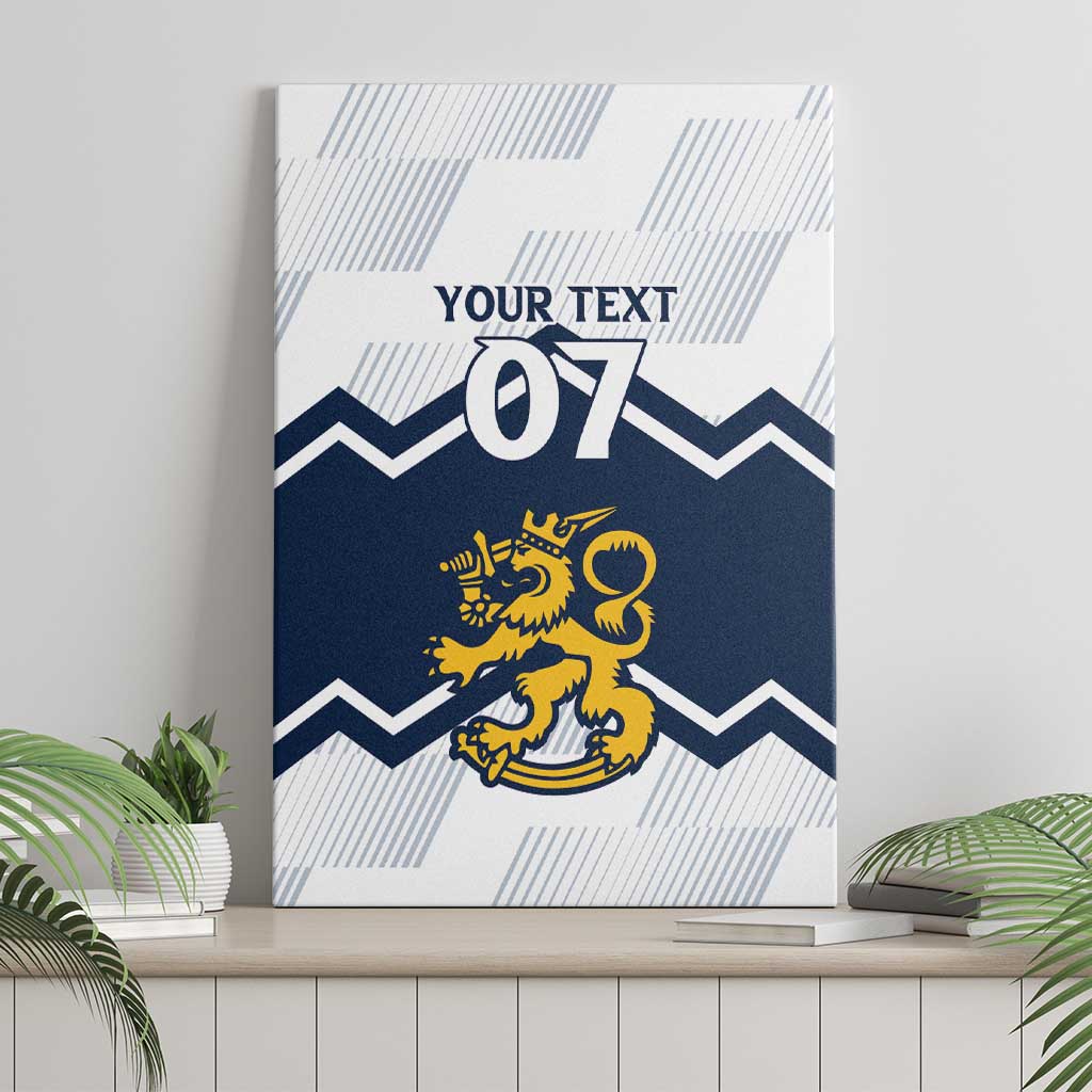 Suomi Ice Hockey Custom Canvas Wall Art Scandinavian Mountains Inspired