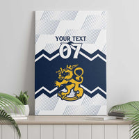 Suomi Ice Hockey Custom Canvas Wall Art Scandinavian Mountains Inspired