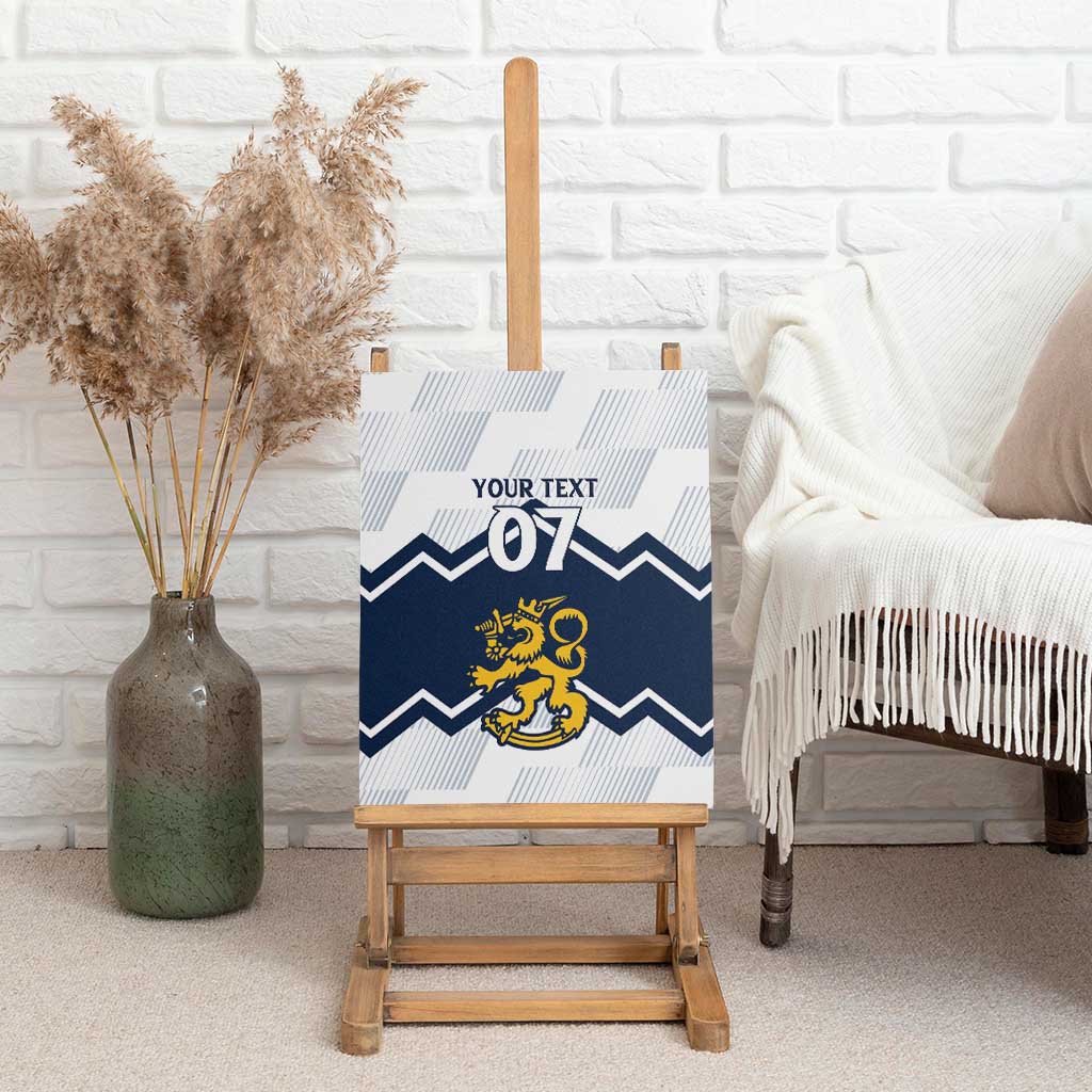 Suomi Ice Hockey Custom Canvas Wall Art Scandinavian Mountains Inspired