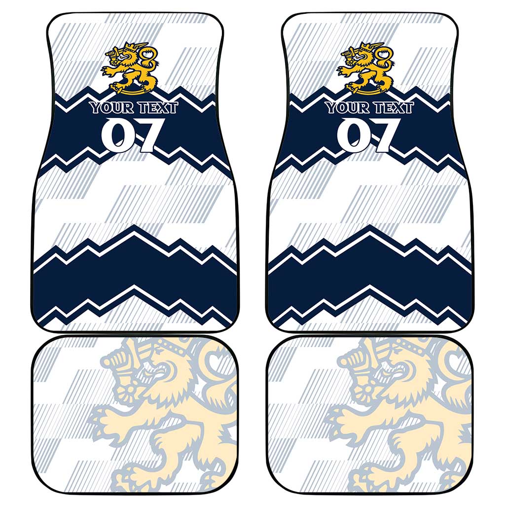 Suomi Ice Hockey Custom Car Mats Scandinavian Mountains Inspired