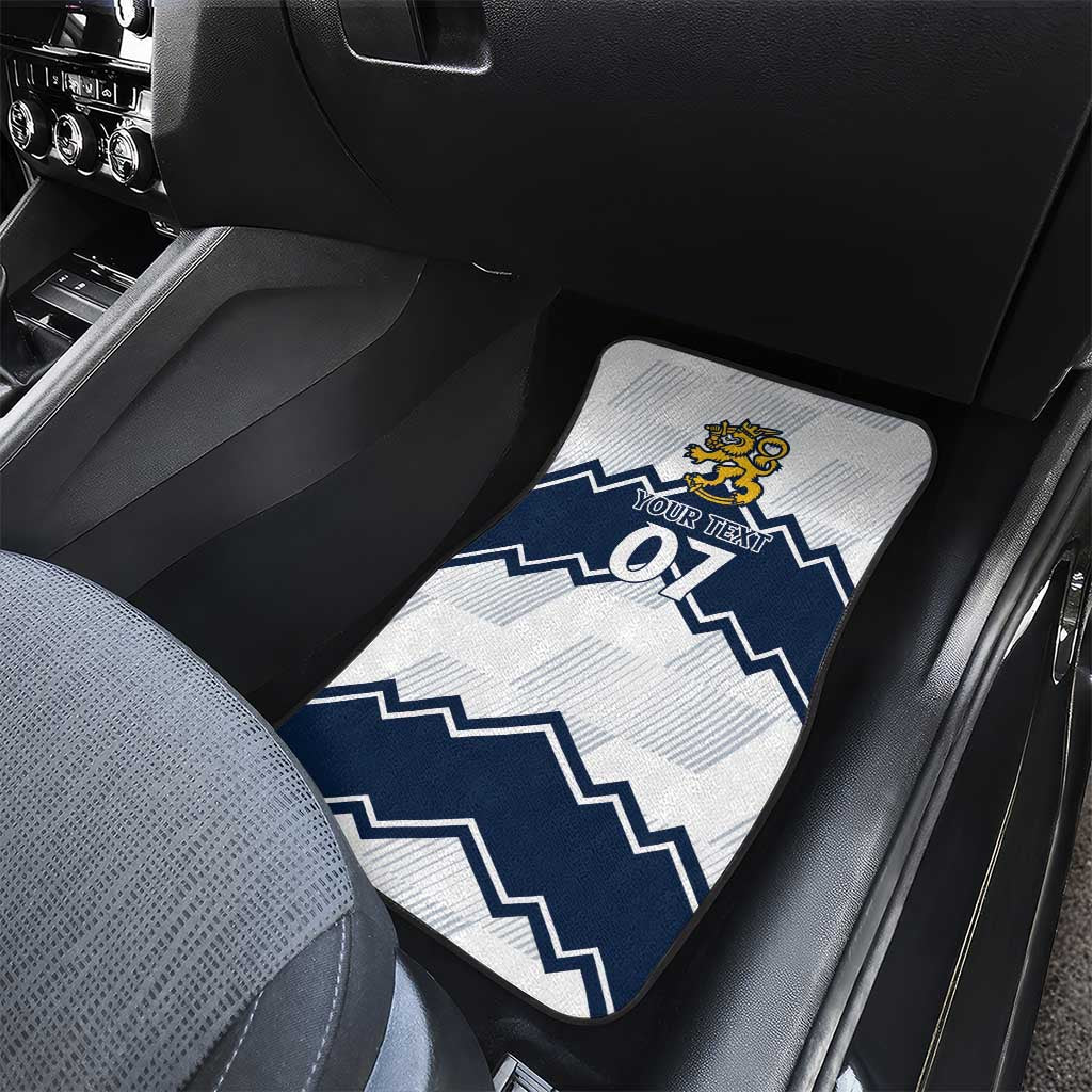 Suomi Ice Hockey Custom Car Mats Scandinavian Mountains Inspired