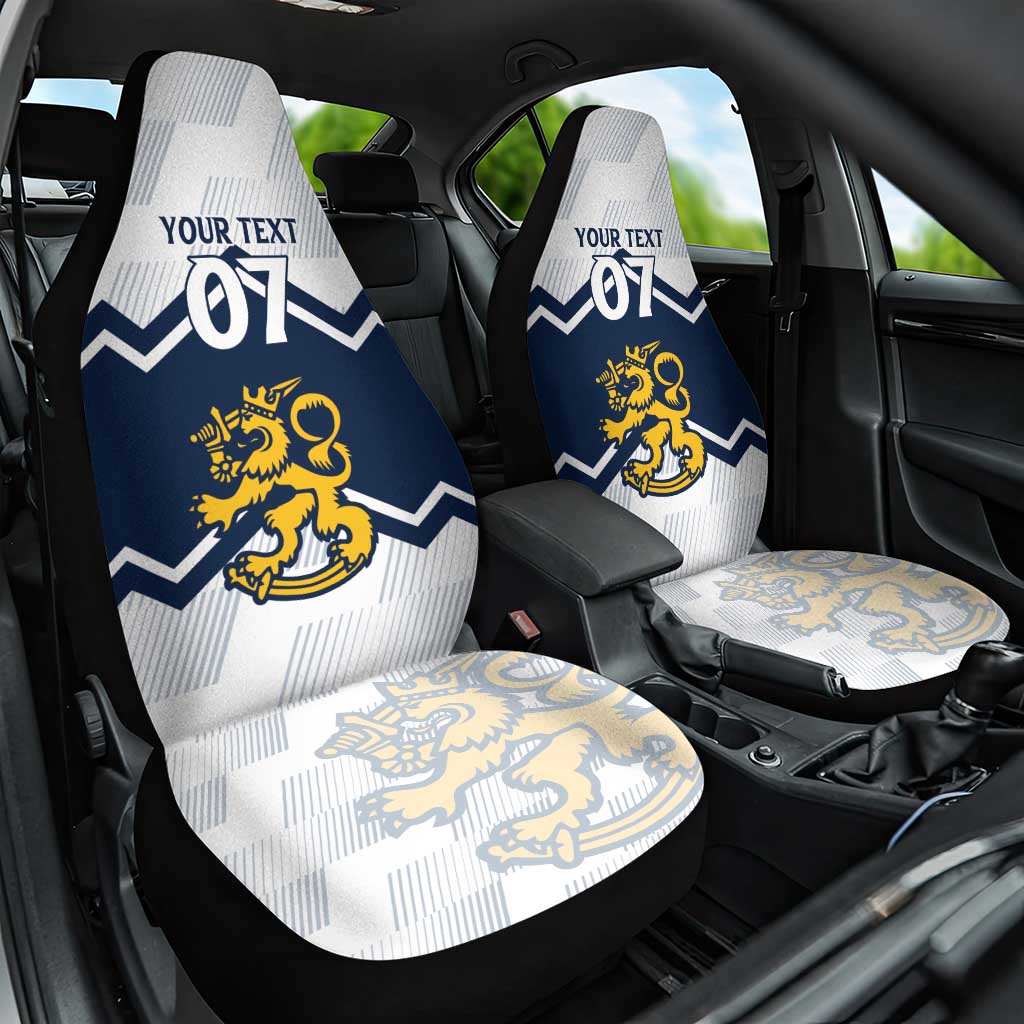 Suomi Ice Hockey Custom Car Seat Cover Scandinavian Mountains Inspired
