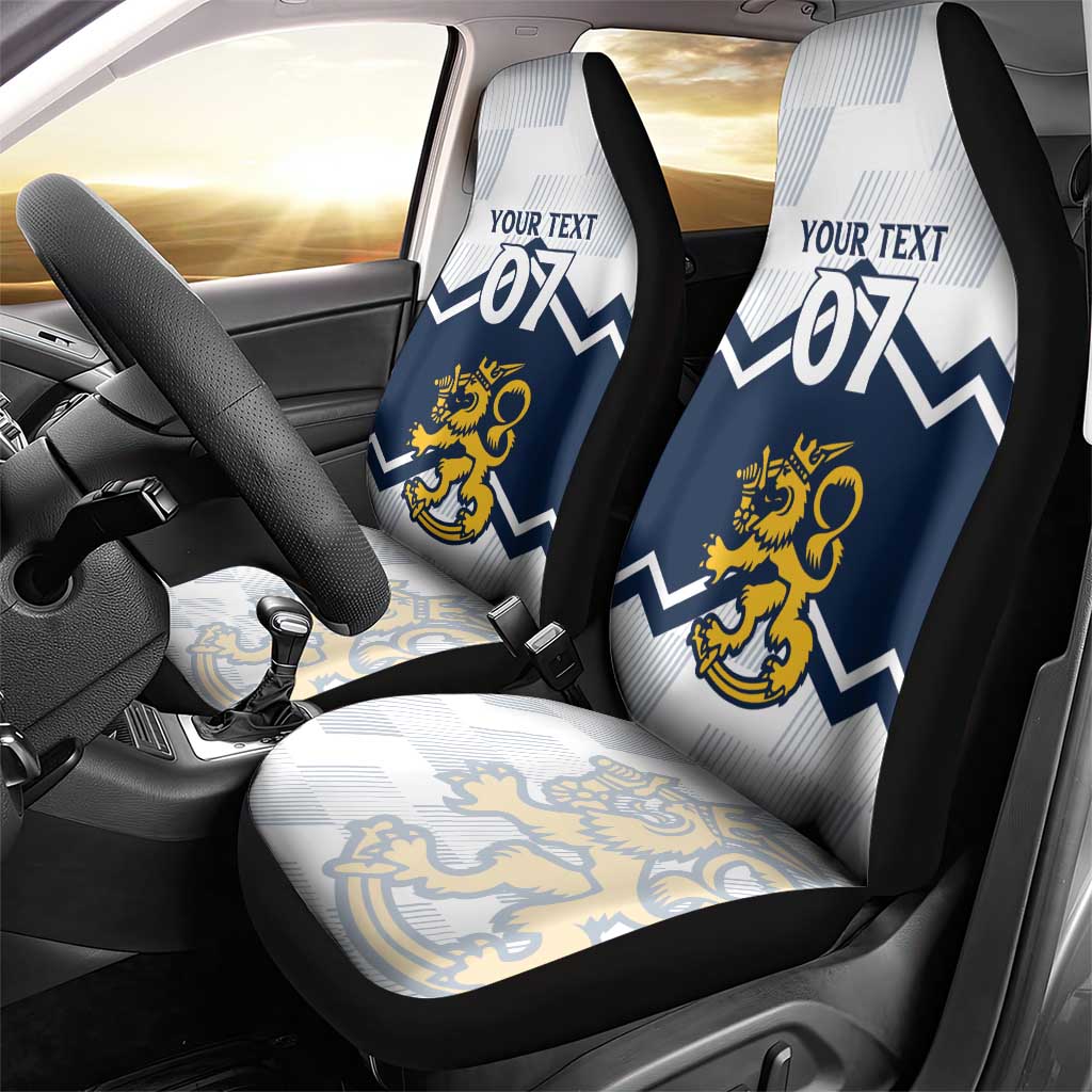 Suomi Ice Hockey Custom Car Seat Cover Scandinavian Mountains Inspired